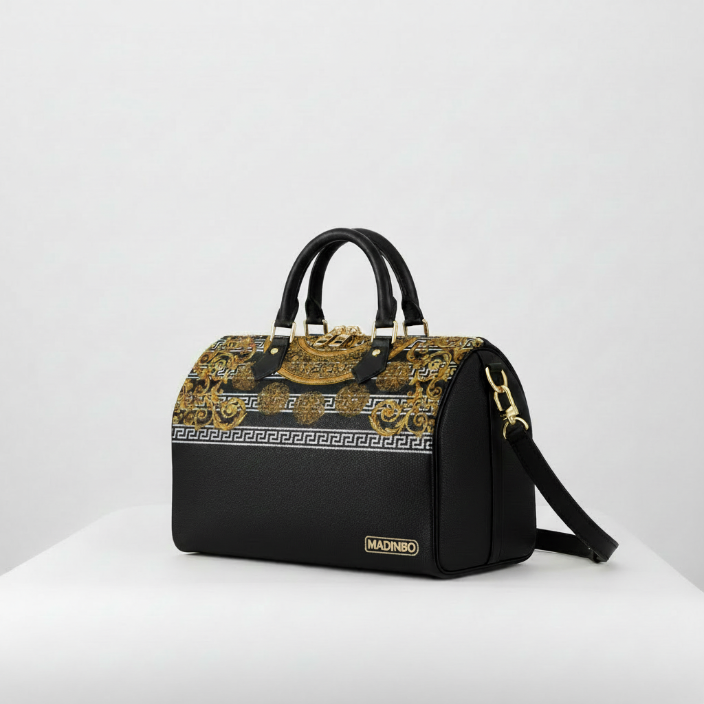 BAULETTO MADINBO - MADE IN ITALY  - CON STAMPA BAROCCO GOLD