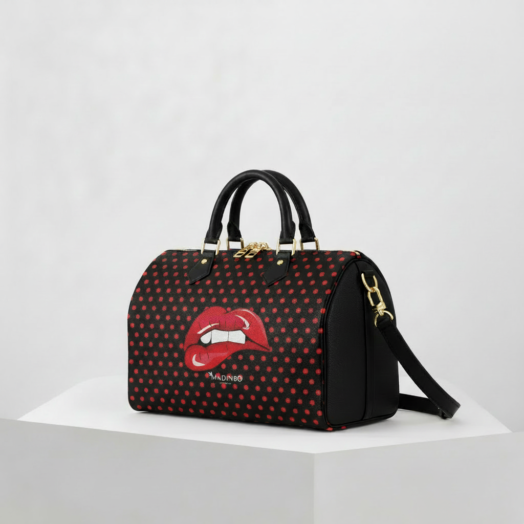 BAULETTO MADINBO - MADE IN ITALY  - CON STAMPA BOCCA