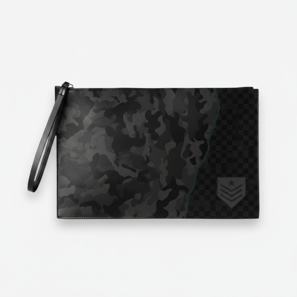 POCHETTE MADINBO - MADE IN ITALY - MILITARY BLACK