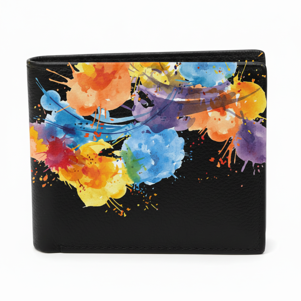 PORTAFOGLIO UOMO MADINBO CON STAMPA - MULTICOLOR