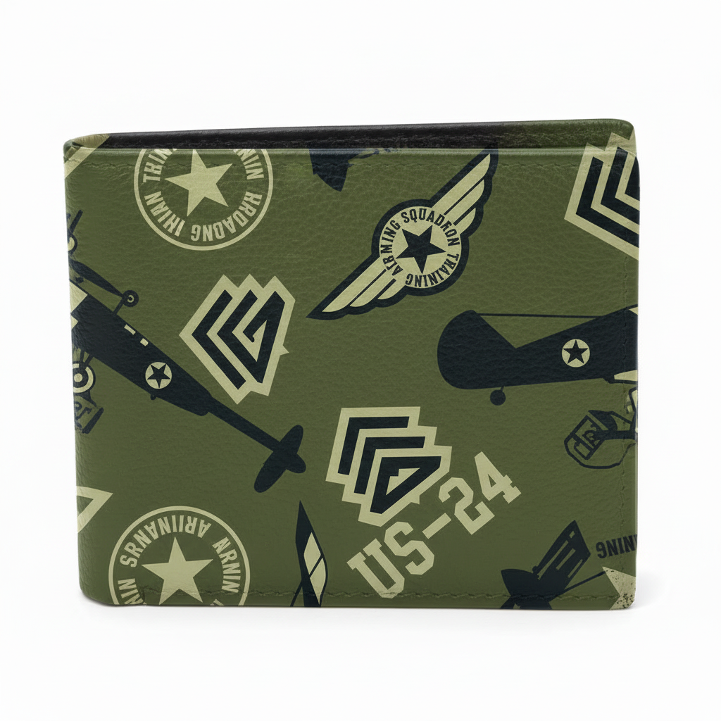PORTAFOGLIO UOMO MADINBO CON STAMPA - MILITARY