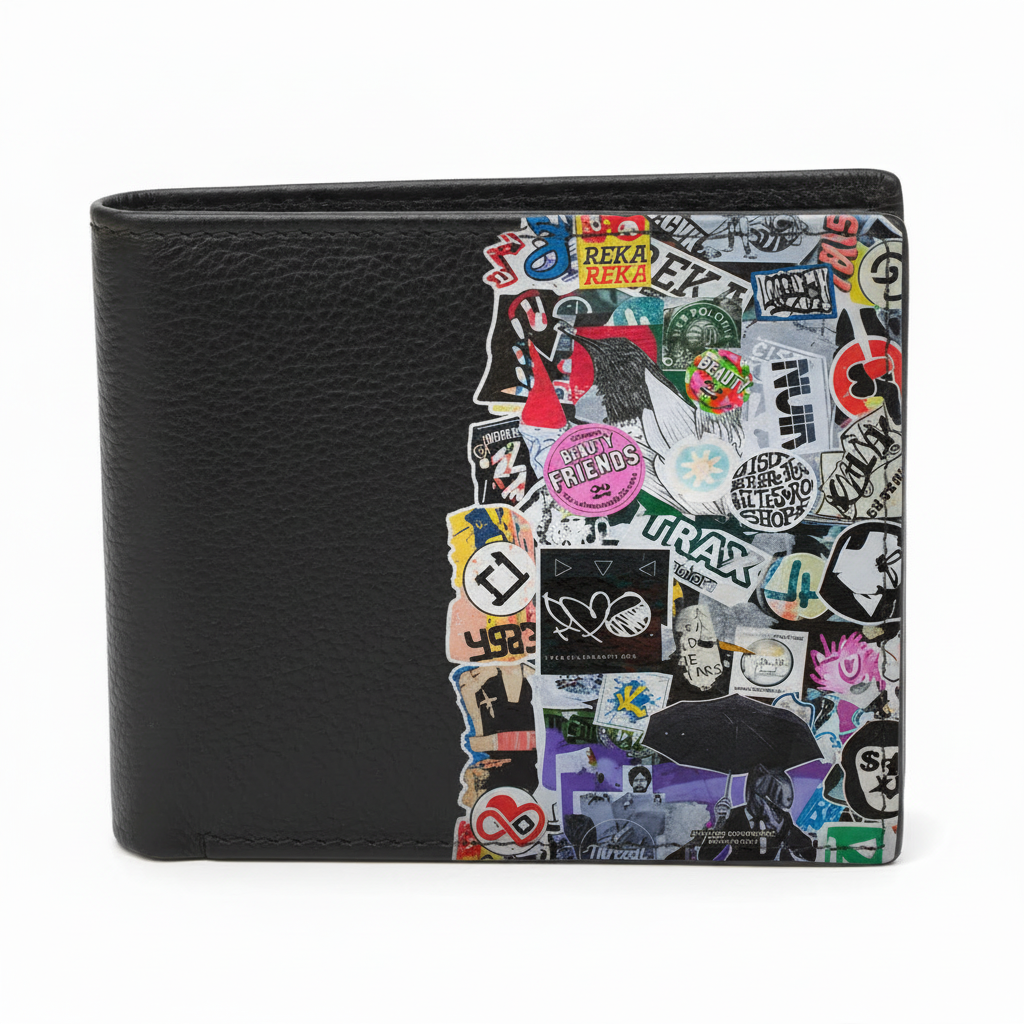 PORTAFOGLIO UOMO MADINBO CON STAMPA - GRAFFITI