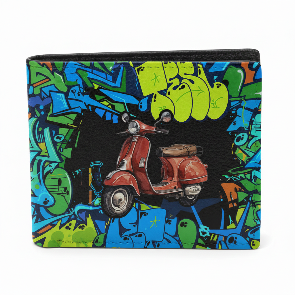 PORTAFOGLIO UOMO MADINBO CON STAMPA - VESPA SPECIAL