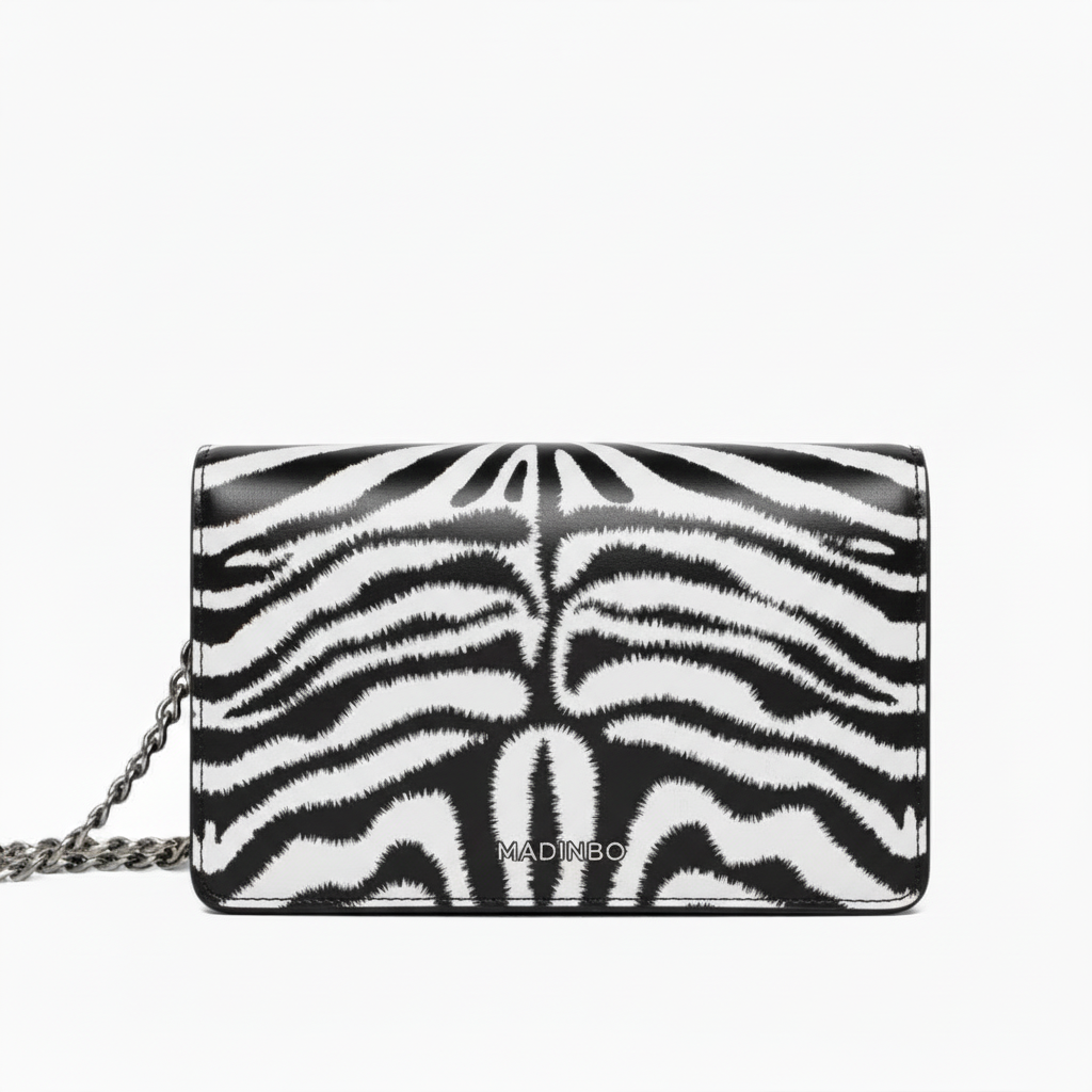 PRINCESS BAG di MADINBO - Vera Pelle - LEATHER - Made ITALY - ZEBRA