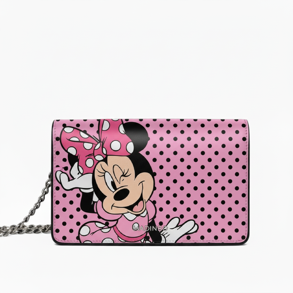 PRINCESS BAG di MADINBO - Vera Pelle - LEATHER - Made ITALY - MINNIE ROSA