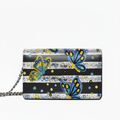 PRINCESS BAG di MADINBO - Vera Pelle - LEATHER - Made ITALY - FARFALLE STRISCIE