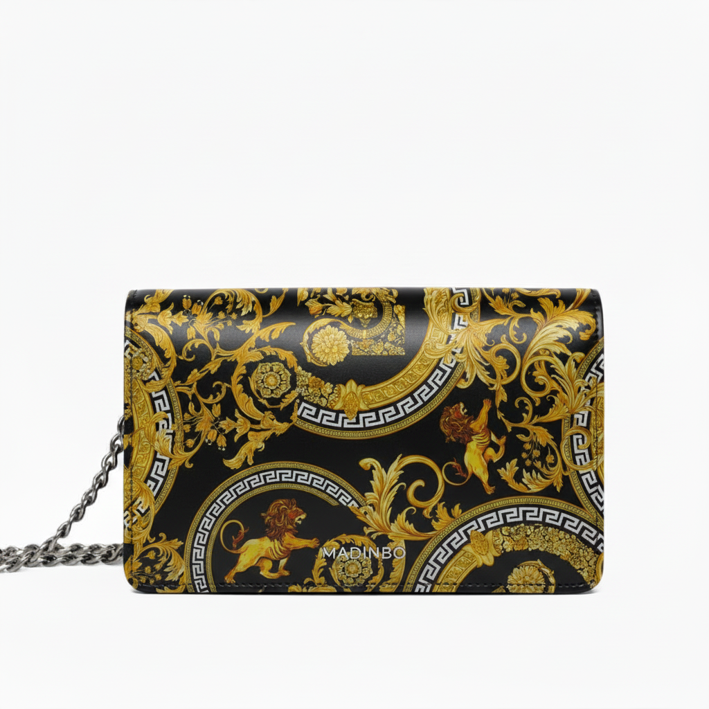 PRINCESS BAG di MADINBO - Vera Pelle - LEATHER - Made ITALY - BAROCCO LEONE