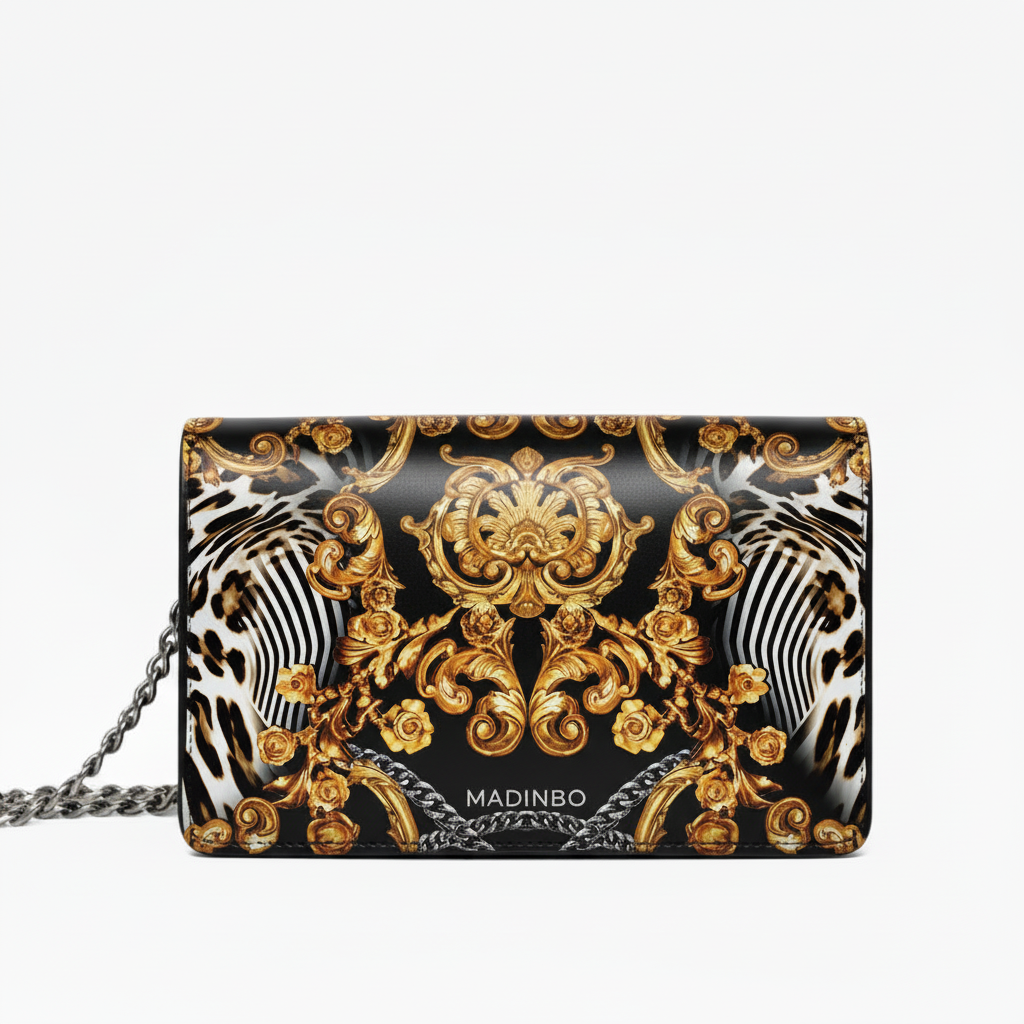 PRINCESS BAG di MADINBO - Vera Pelle - LEATHER - Made ITALY - BAROCCO MACULATO