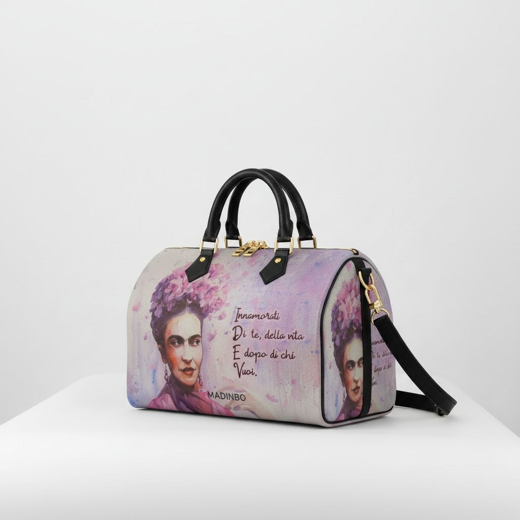 BAULETTO MADINBO - MADE IN ITALY  - CON STAMPA FRIDA INNAMORATI