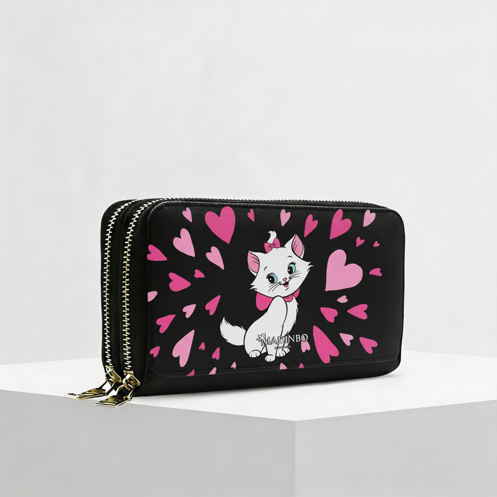Portafogli ANGY Double di MADINBO - Wallet - GATTINO