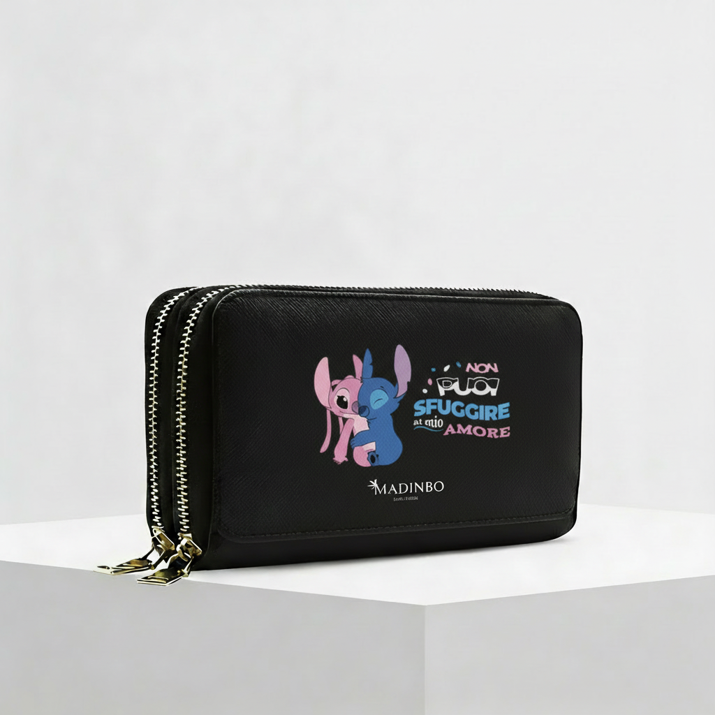Portafogli ANGY Double di MADINBO - Wallet - AMORE