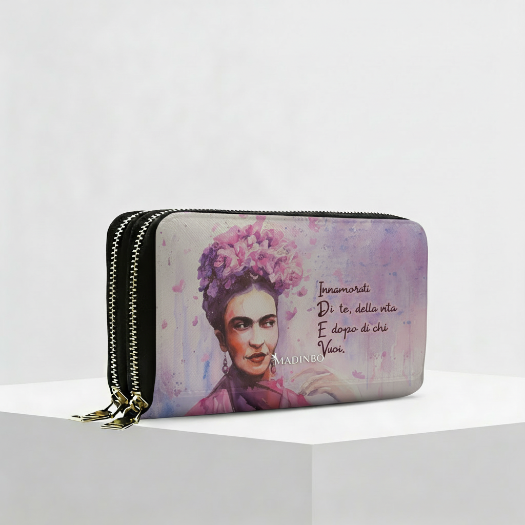 Portafogli ANGY Double di MADINBO - Wallet - FRIDA INNAMORATI