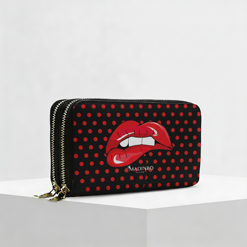 Portafogli ANGY Double di MADINBO - Wallet - BOCCA