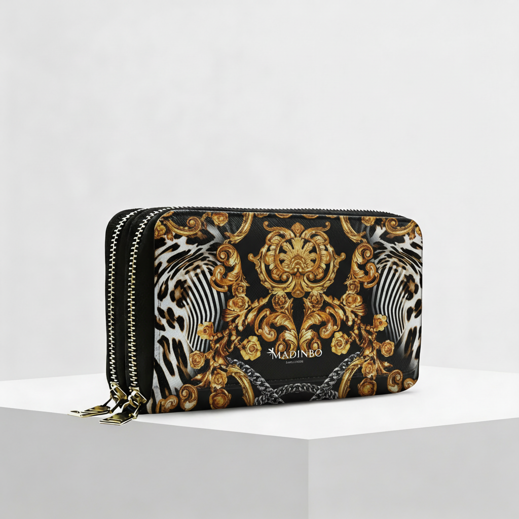 Portafogli ANGY Double di MADINBO - Wallet - BAROCCO MACULATO