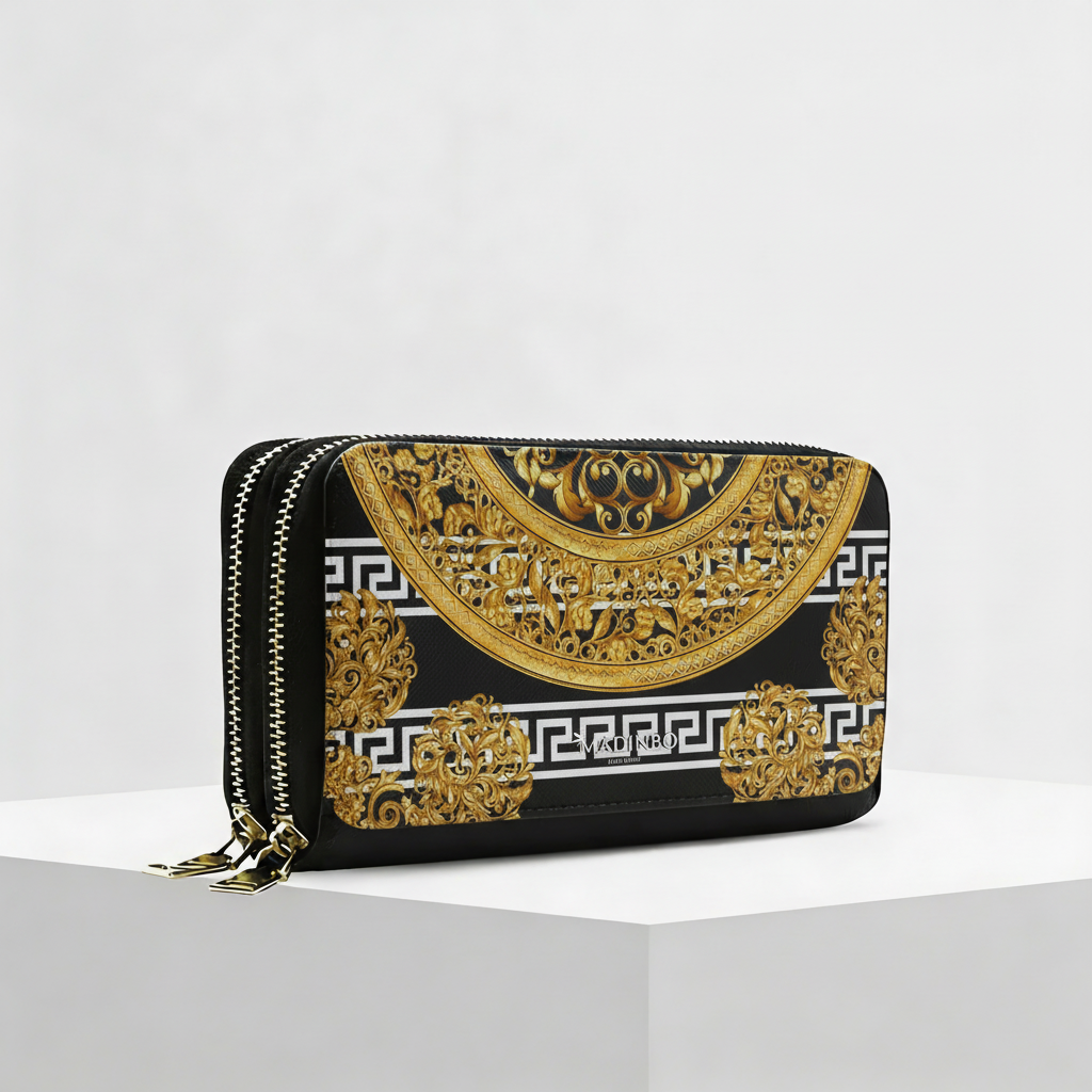 Portafogli ANGY Double di MADINBO - Wallet - BAROCCO GOLD