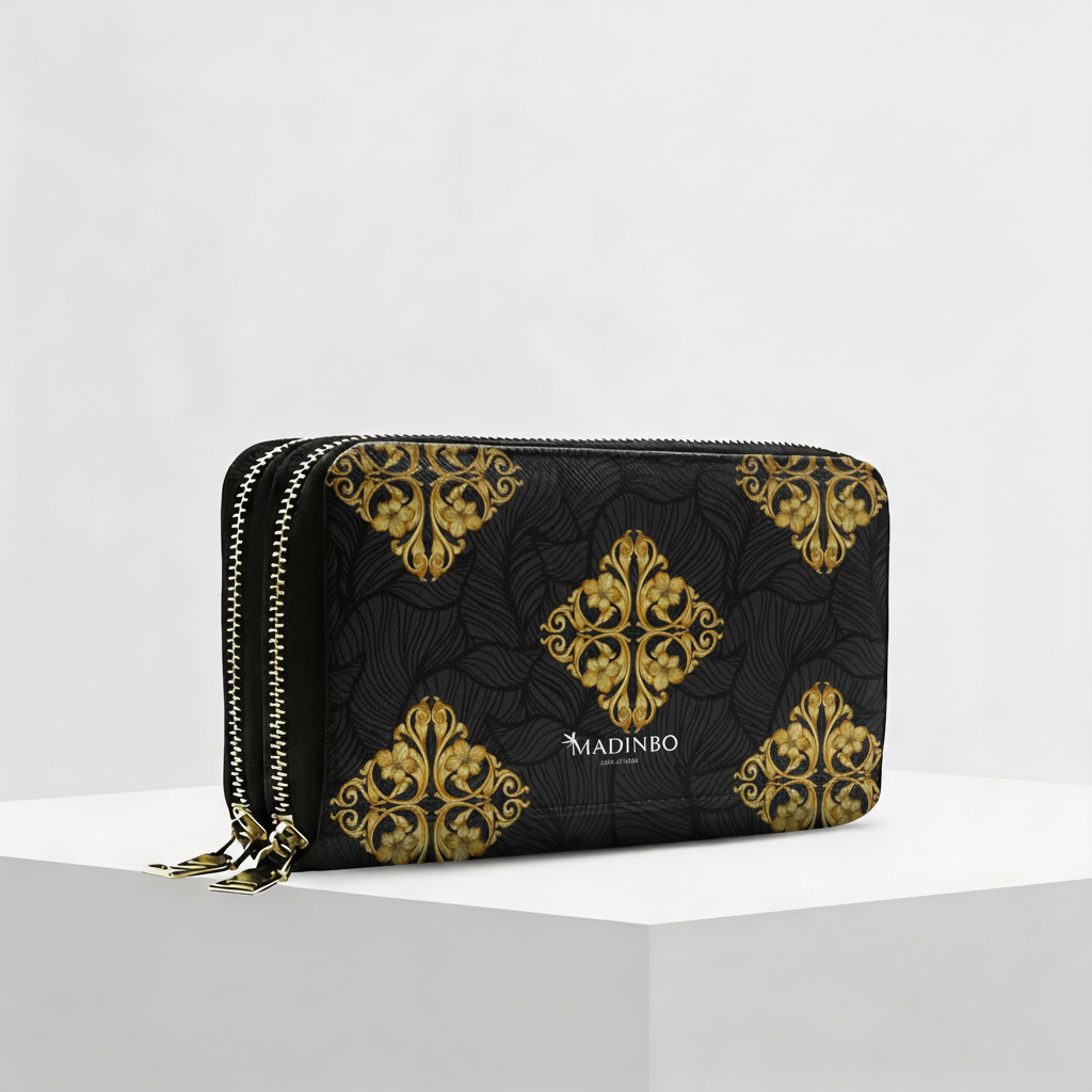 Portafogli ANGY Double di MADINBO - Wallet - GOLD