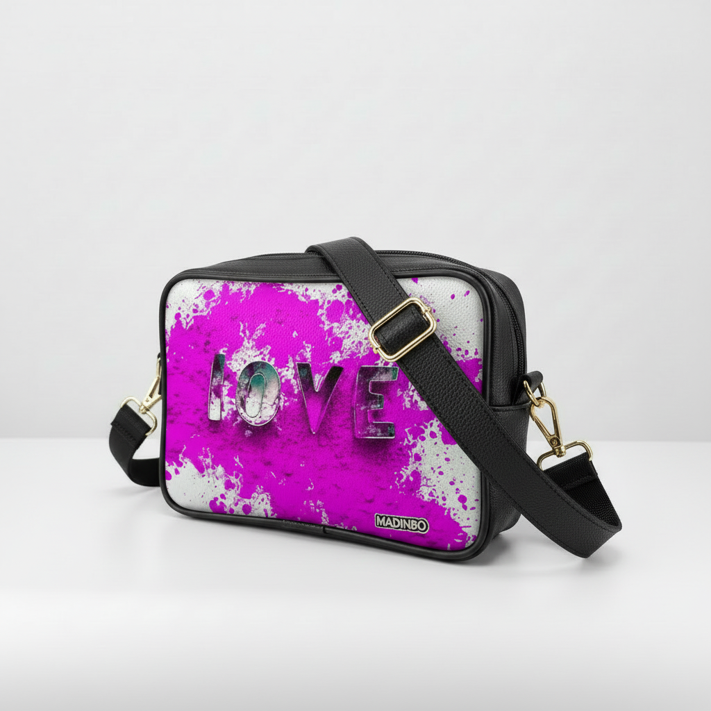 BORSA SOLE - MADE IN ITALY  - CON STAMPA LOVE