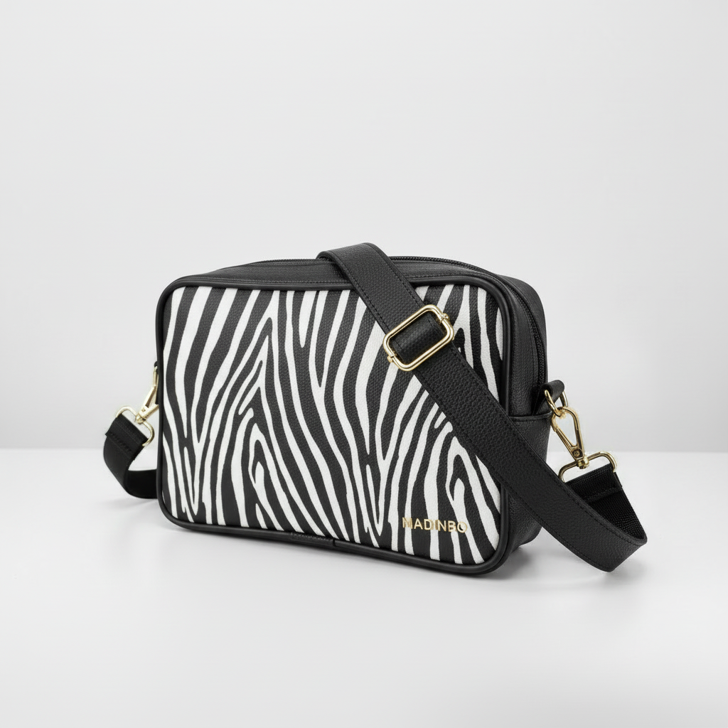 BORSA SOLE - MADE IN ITALY  - CON STAMPA ZEBRTA