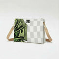 Borsa Lollipop - Made In Italy - DOLLARI E SCACCHI BIANCHI