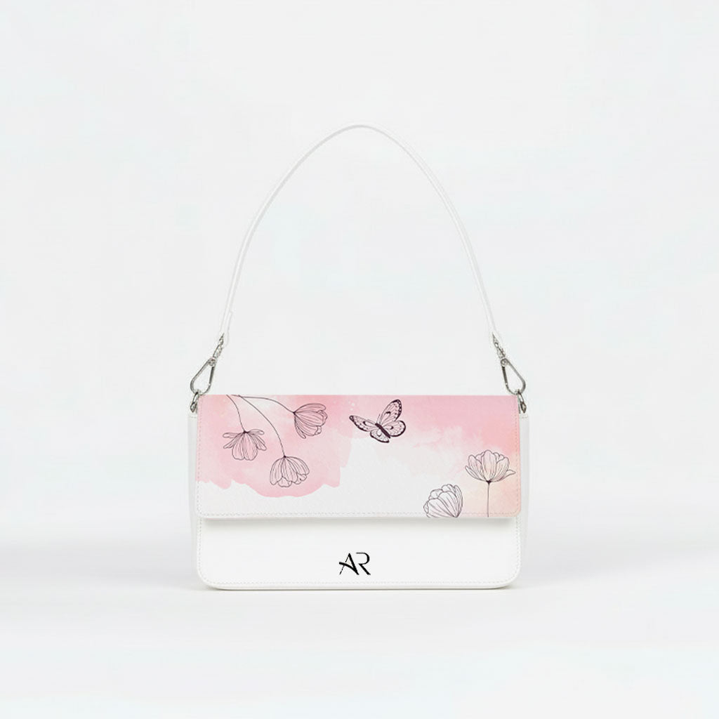 Borsa Infinity  - MADE IN ITALY - VERA PELLE - Flower Butterfly