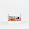 Borsa Infinity  - MADE IN ITALY - VERA PELLE - Roma Cartoon